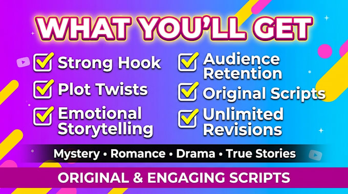 Sttoryttelling Script Write engaging storytelling scripts for youtube channels by Content ...