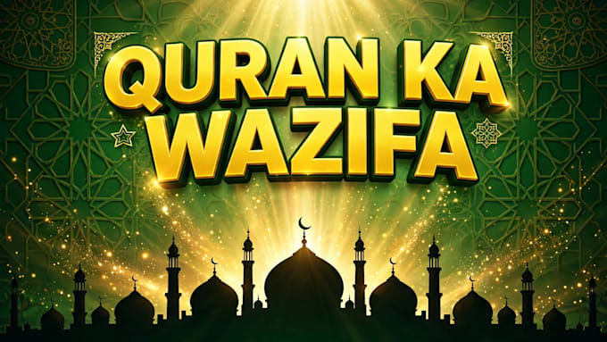 design 3 eyecatching islamic youtube thumbnail