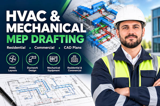 provide hvac, mechanical mep cad drafting for building project