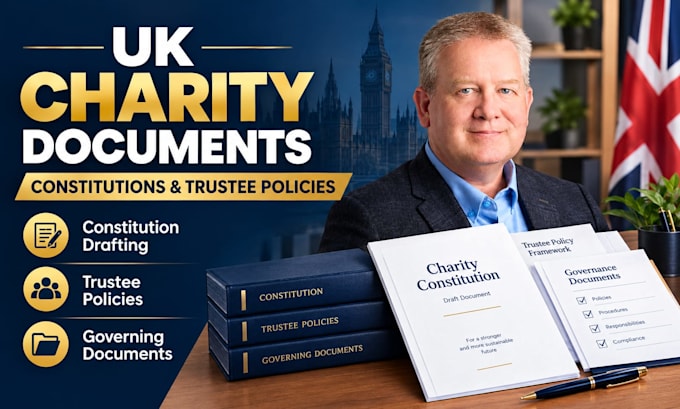 draft UK charity constitutions, trustee policies and governing documents