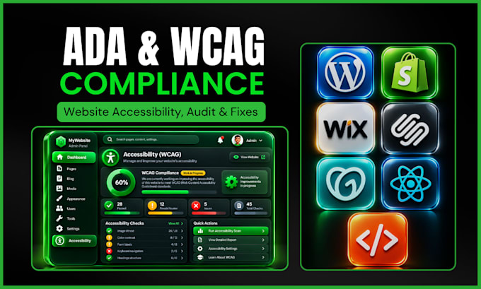 audit website accessibility fix wcag ada and section 508 compliance
