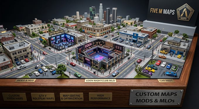 create fivem maps, gta v rp maps, fivem mods, map editing and game environment