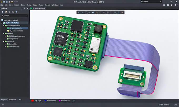 rigid flex pcb layout, flexible pcb routing, fpc and manufacturing gerber files