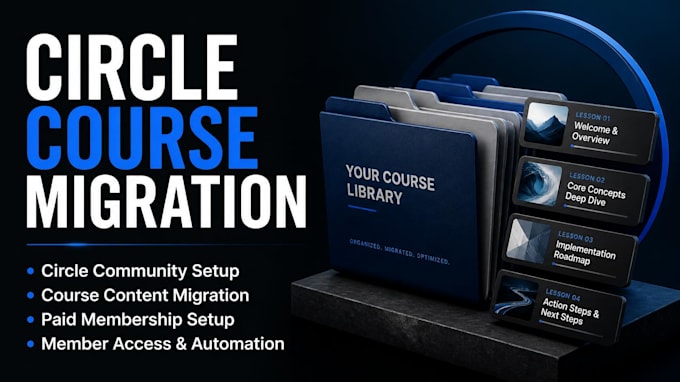 circle so online course setup migrate circle course content and membership site