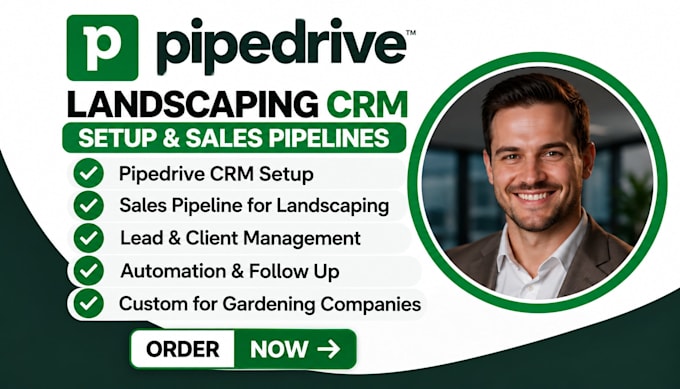 setup landscaping sales pipelines pipedrive CRM pipedrive gardening companies