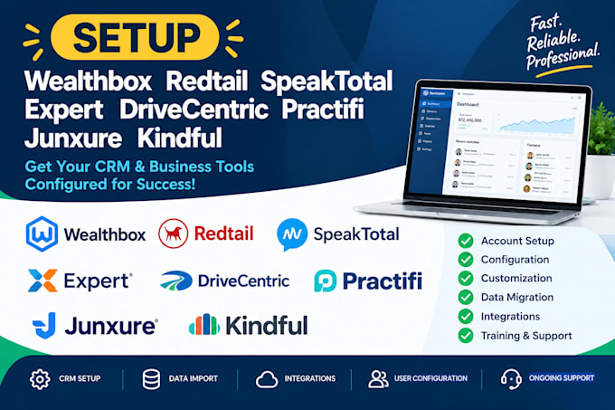 setup wealthbox redtail speaktotal expert drivecentric practifi junxure kindful