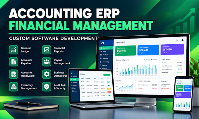 develop financial accounting software and management erp