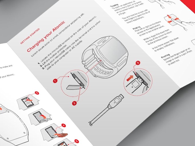 design product manual, instruction manual, user manual and user guide PDF