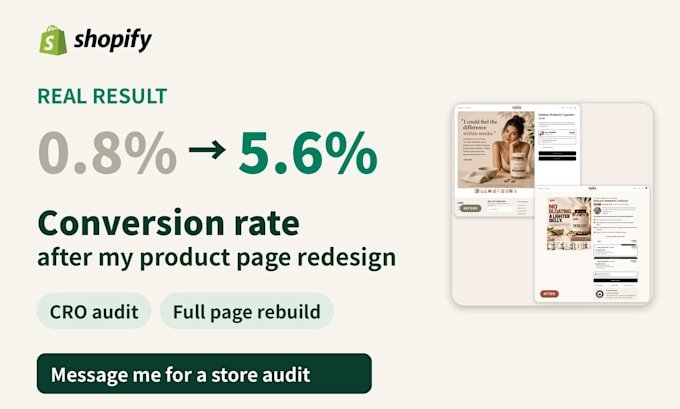 design high converting shopify product pages