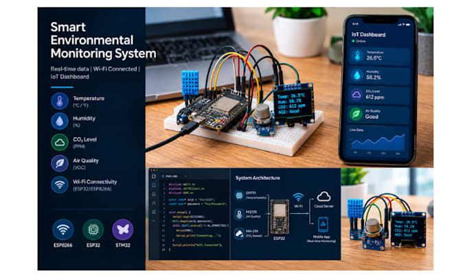 program esp8266 esp32 stm32 and develop iot firmware