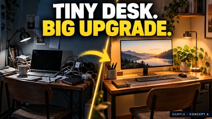 design professional youtube thumbnails and ab test concepts