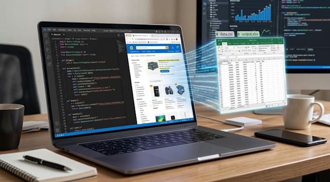 scrape website data to excel or CSV using python