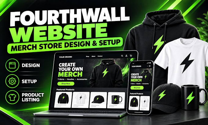 setup  fourth wall website design pod merch redesign fourthwall creator store