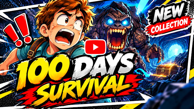 create cartoon youtube thumbnails