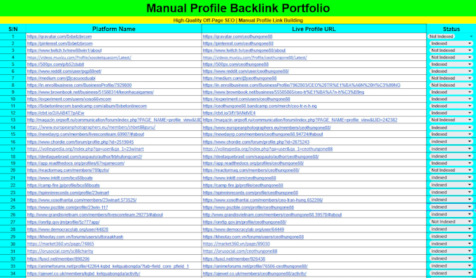 do 700 high quality profile backlinks