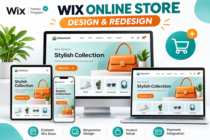 design or redesign a professional wix online store