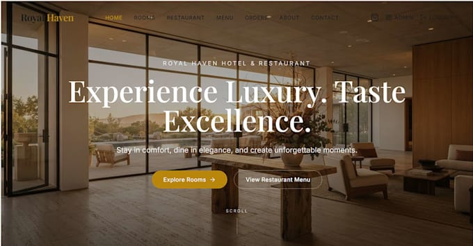 build a professional business website using modern web design