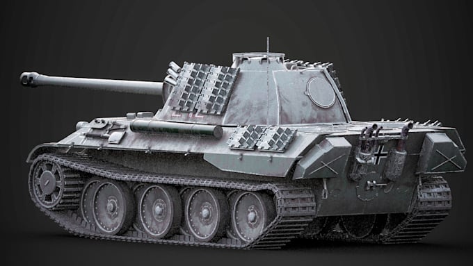 create high quality 3d tank and armor for video games