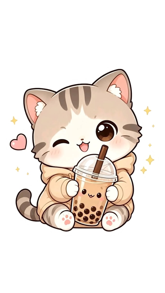 design and custom kawaii logo for vtuber