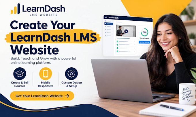 build a learndash lms website for online courses