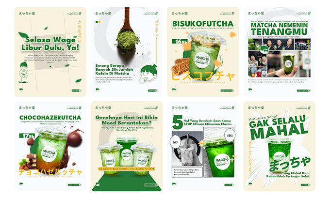 design branded instagram posts for cafes and food brands