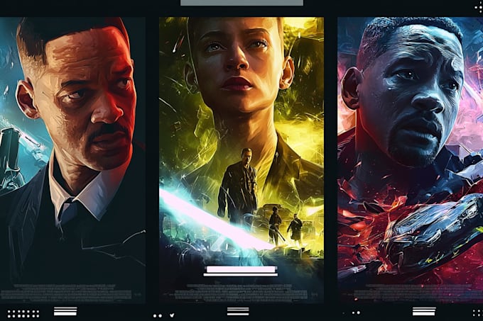 create a cinematic movie poster design