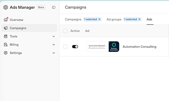 setup and run chatgpt ads openai ads ai overview ads with conversion tracking
