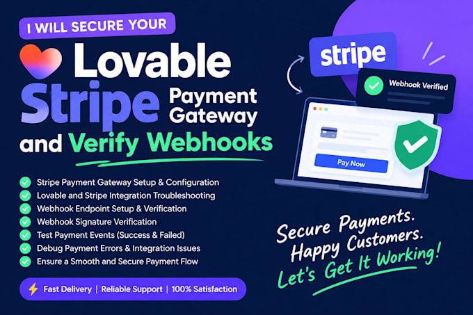 secure your lovable stripe payment gateway and verify webhooks