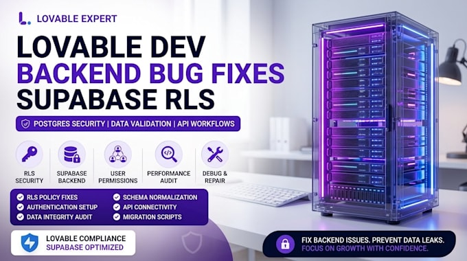 fix lovable dev app database supabase backend developer rls security apiworkflow