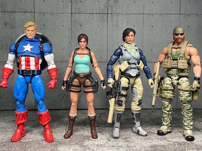 create custom 3d action figures toy models and printable characters