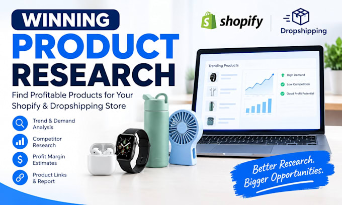 find products for shopify dropshipping and ecommerce