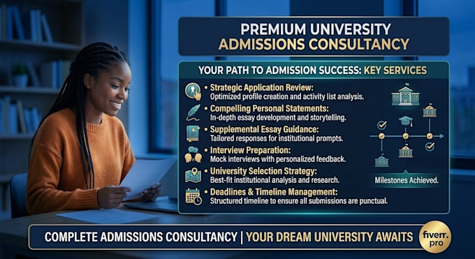 provide masters and phd admissions consultancy and application guidance