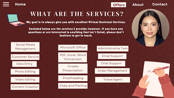 be your social media manager and virtual assistant