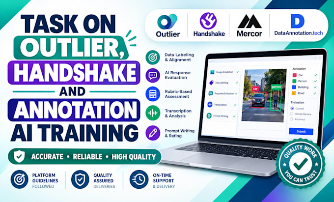 do handshake, outlier, mercor and data annotation ai training
