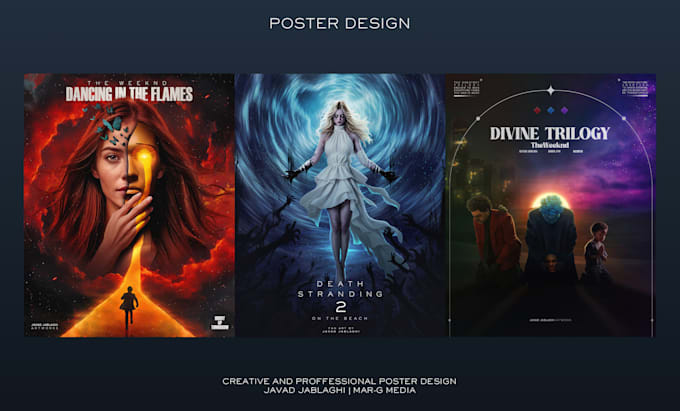 design cinematic, artistic and custom posters