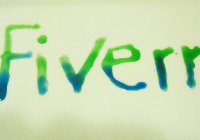 speed paint your text in water