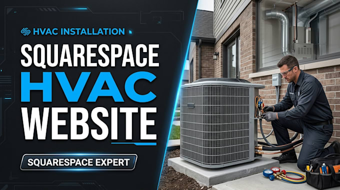 design a custom squarespace hvac installation website