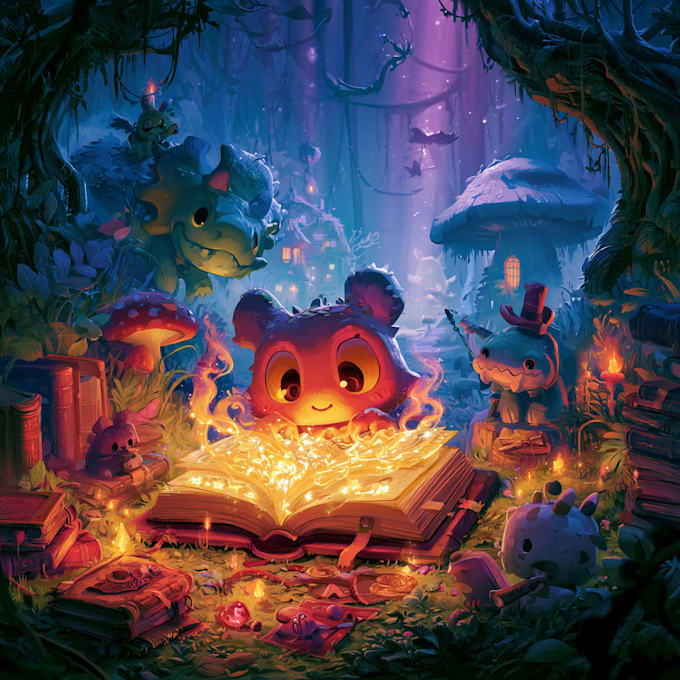 create detailed enchanted fantasy environments