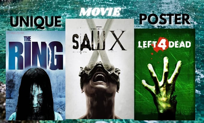 create horror movie poster design cinematic