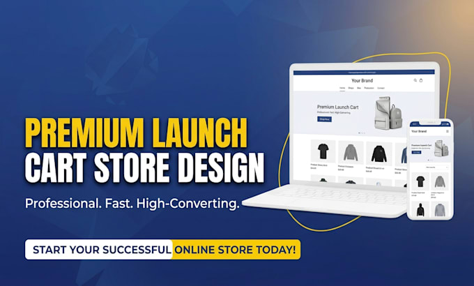 design your launch cart store with winning products