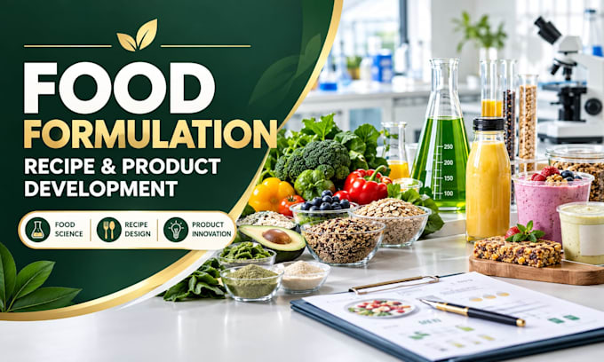 develop food formulation, recipe and product development