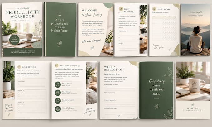 design canva workbook, editable workbook, course workbook, worksheet, planner