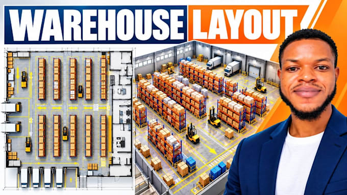design warehouse racking layout with forklift  storege zones