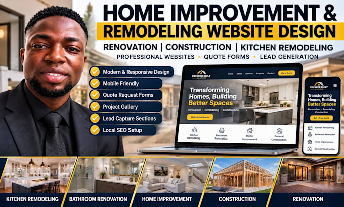 do home improvement, renovation leads, construction, kitchen remodeling website