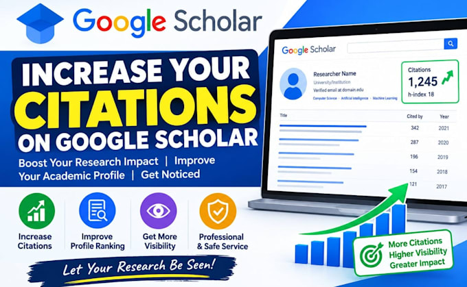 increas your citation on your google scholar profile link