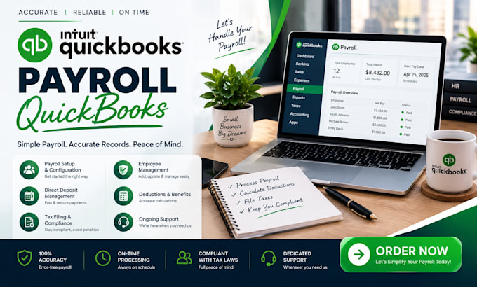 do UK payroll processing and payslips using quickbooks online