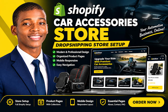 build a shopify car accessories dropshipping store
