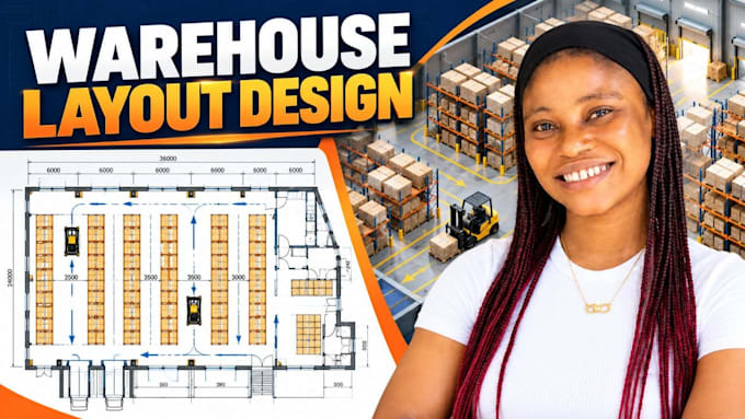 design warehouse racking layout with forklift  storage zones