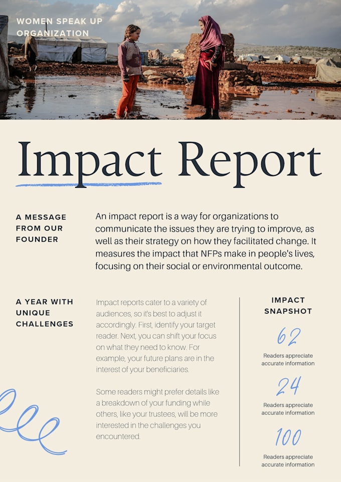write ngo impact stories and project reports