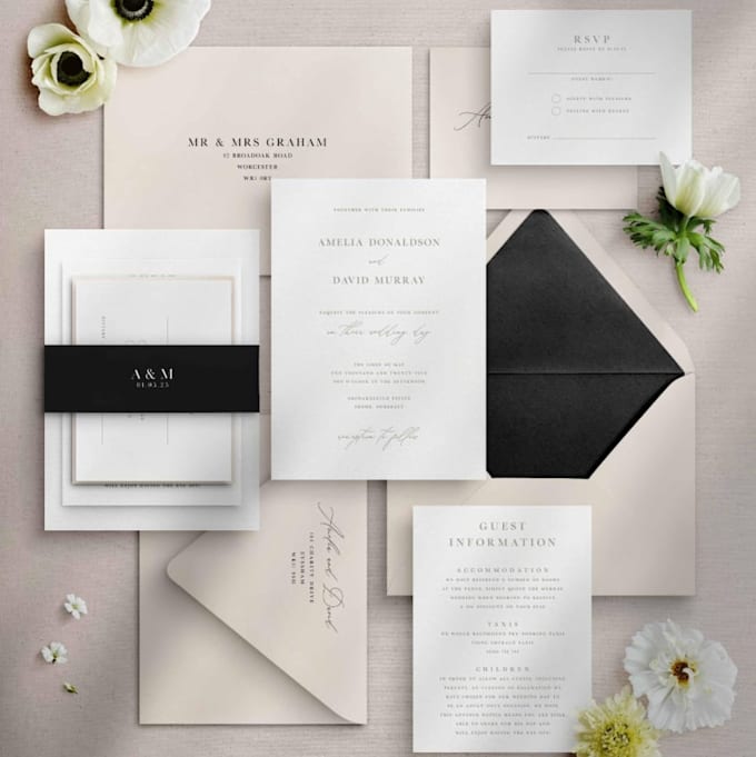 design complete wedding invitation